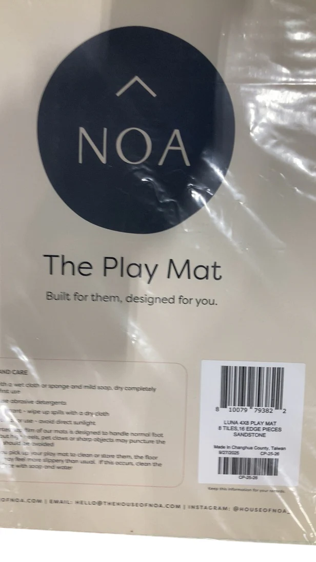 House of Noa Little Nomad Play Mat, 4x8, Luna, Sandstone - Image 3