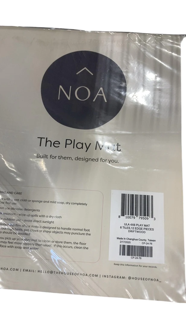 House of Noa Little Nomad Play Mat, Driftwood, Ula, 4x6 - Image 3