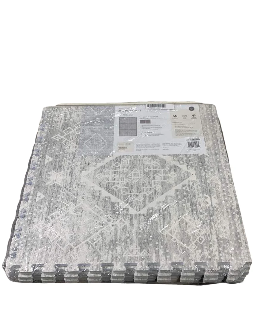 House Of Noa Little Nomad Play Mat, Ula-Gray, 4x6'
