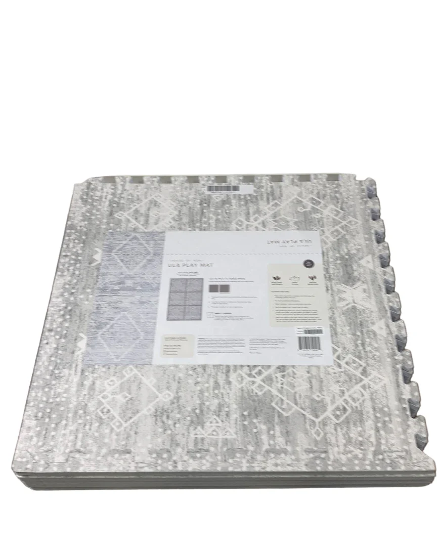 House Of Noa Little Nomad Play Mat, Ula-Gray, 4x6' - Image 4