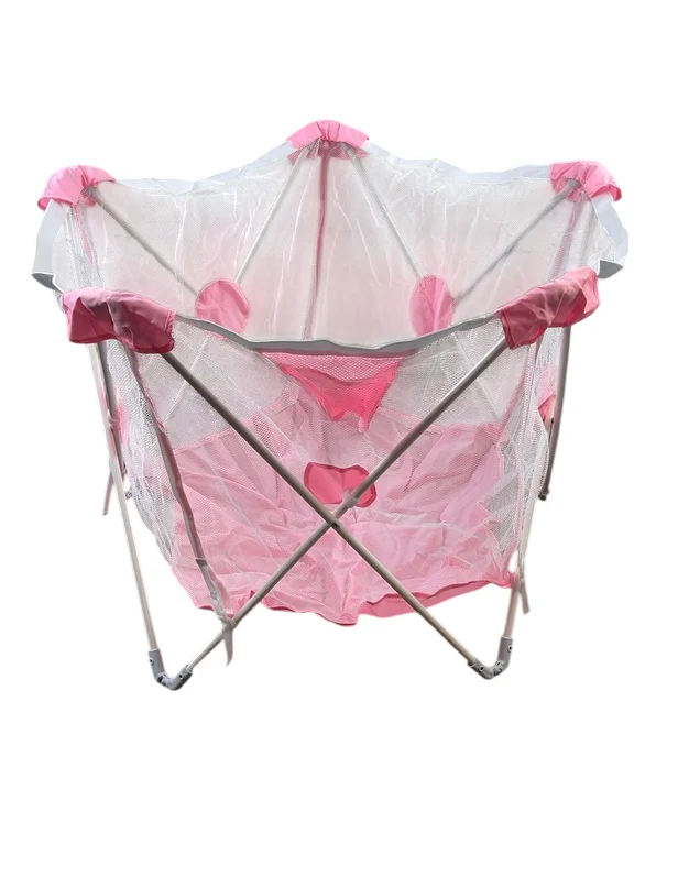 HTTMT Portable Hexagon Safety Playpen, Pink - Image 2