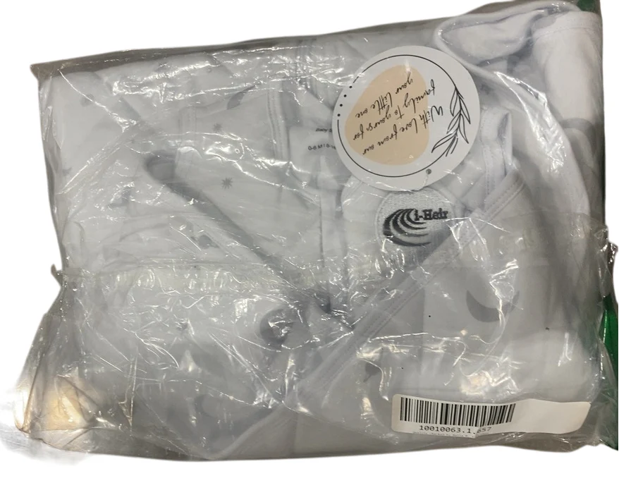i-Heir Baby Sleep Sack Swaddle, Small 0-6 Months, White/Grey Galaxy - Image 2