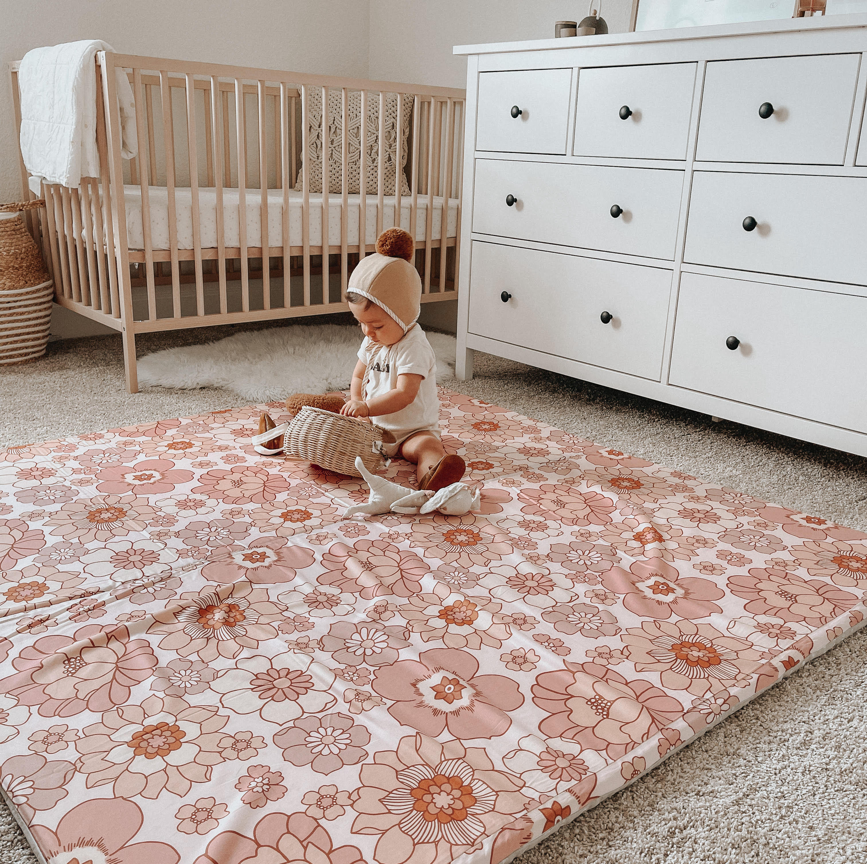 Toki Kids Blooms Organic Cotton Mat - Image 6