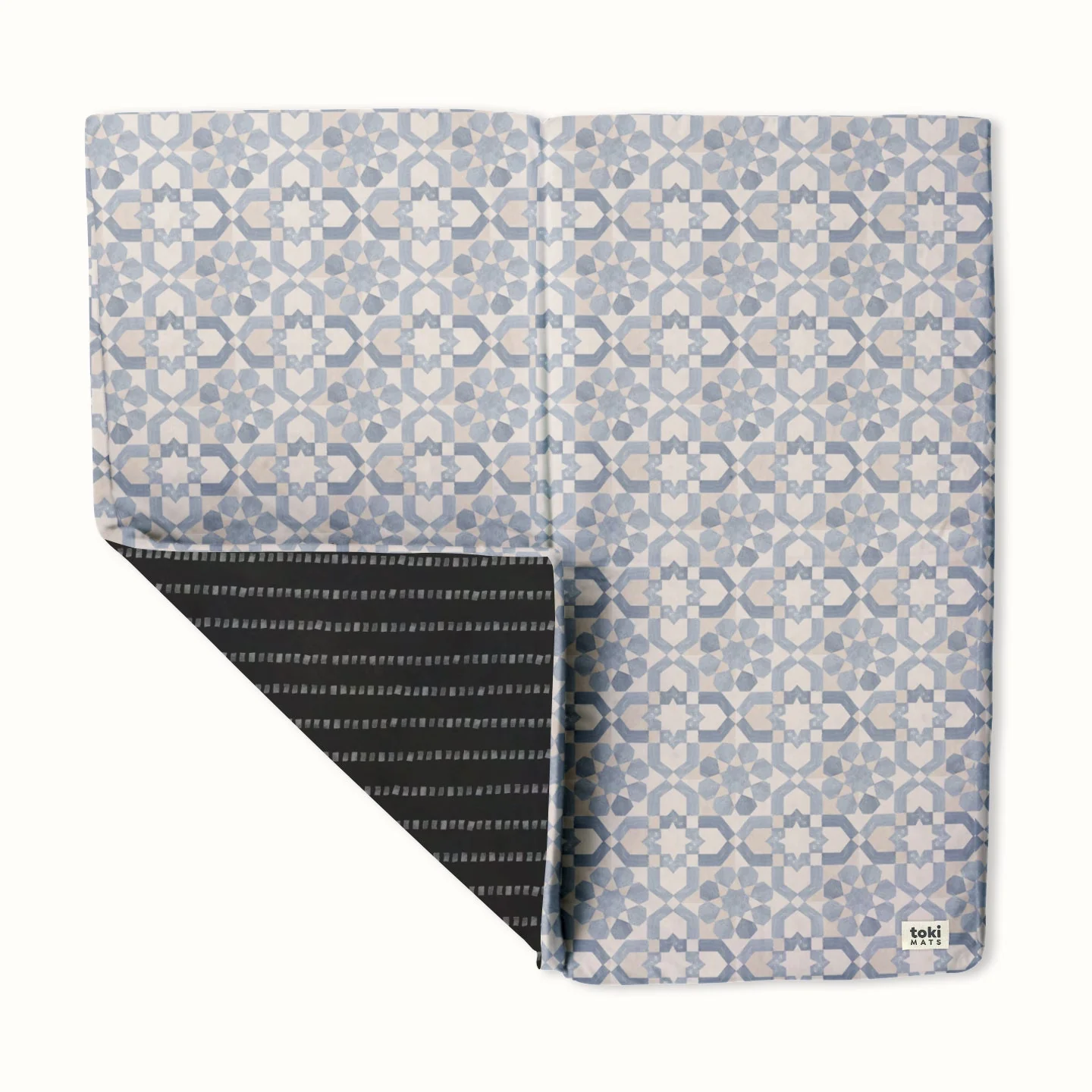 Toki Mats Padded Play Mat, Blue Tile Mat - Image 2