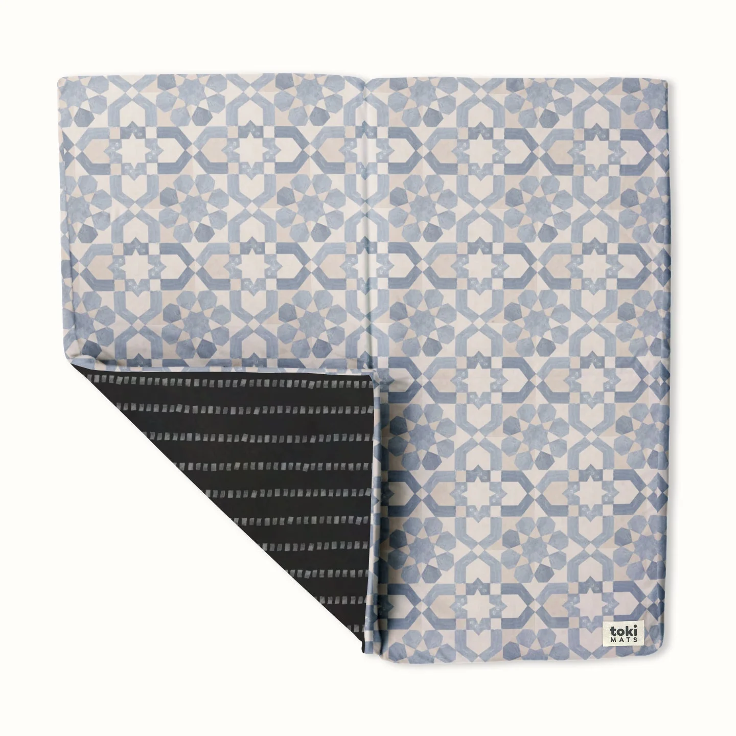 Toki Mats Padded Play Mat, Blue Tile Mat - Image 3