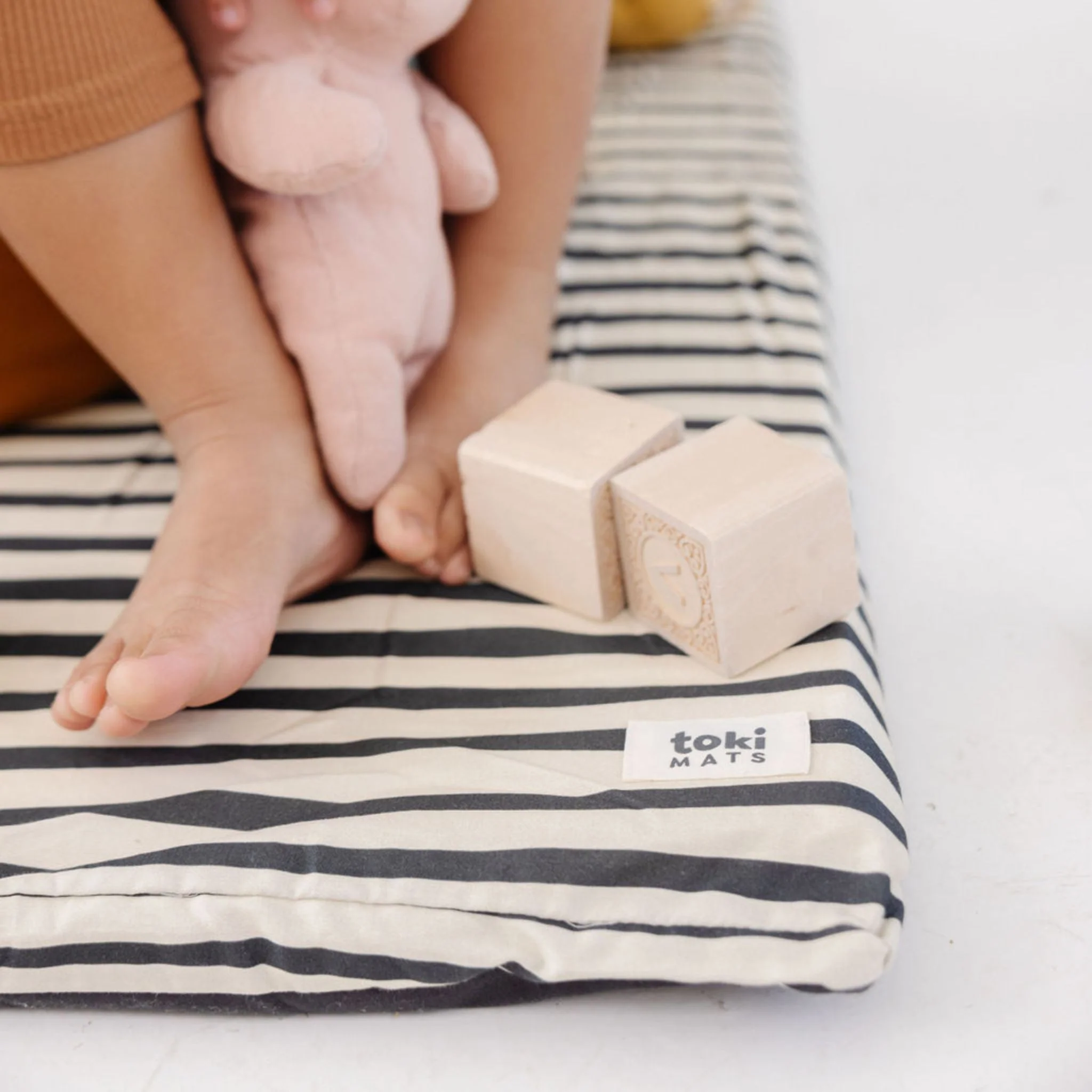 Toki Mats Padded Play Mat Cover, Bold Stripe Mat - Image 16