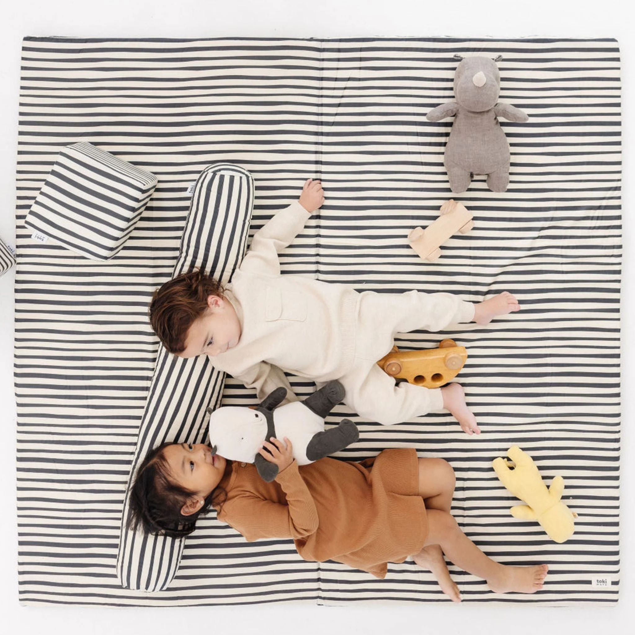 Toki Mats Padded Play Mat Cover, Bold Stripe Mat - Image 19