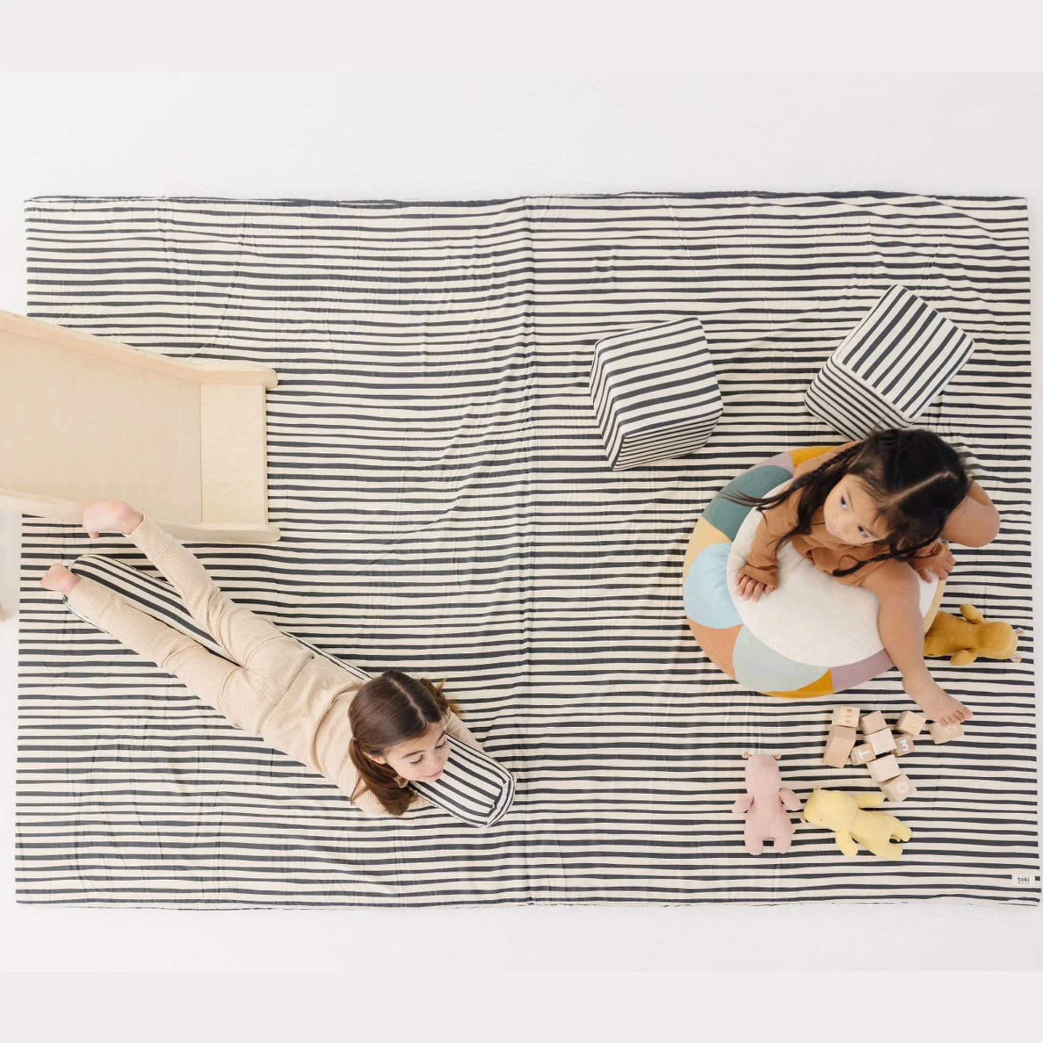 Toki Mats Padded Play Mat Cover, Bold Stripe Mat - Image 32