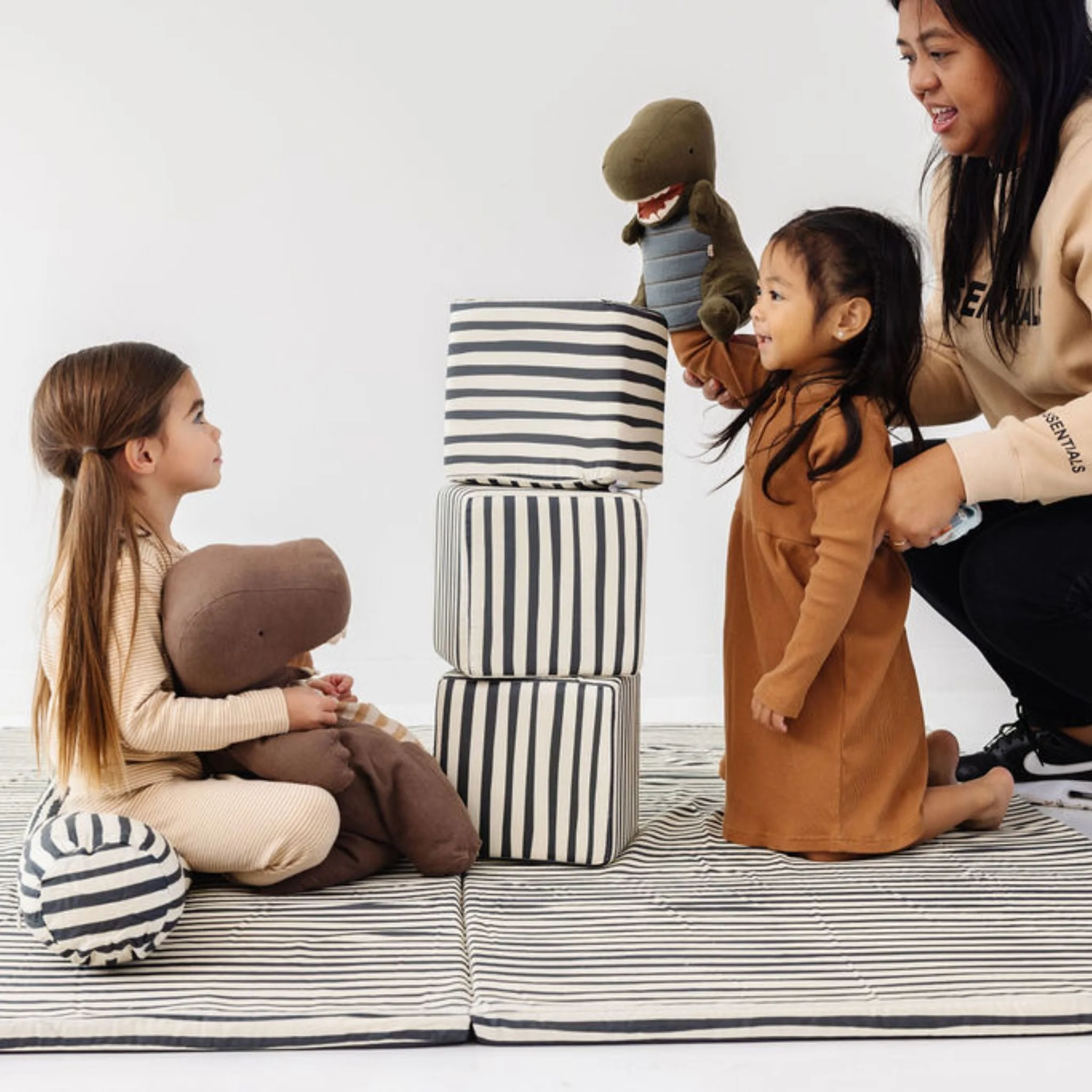 Toki Mats Padded Play Mat Cover, Bold Stripe Mat - Image 8