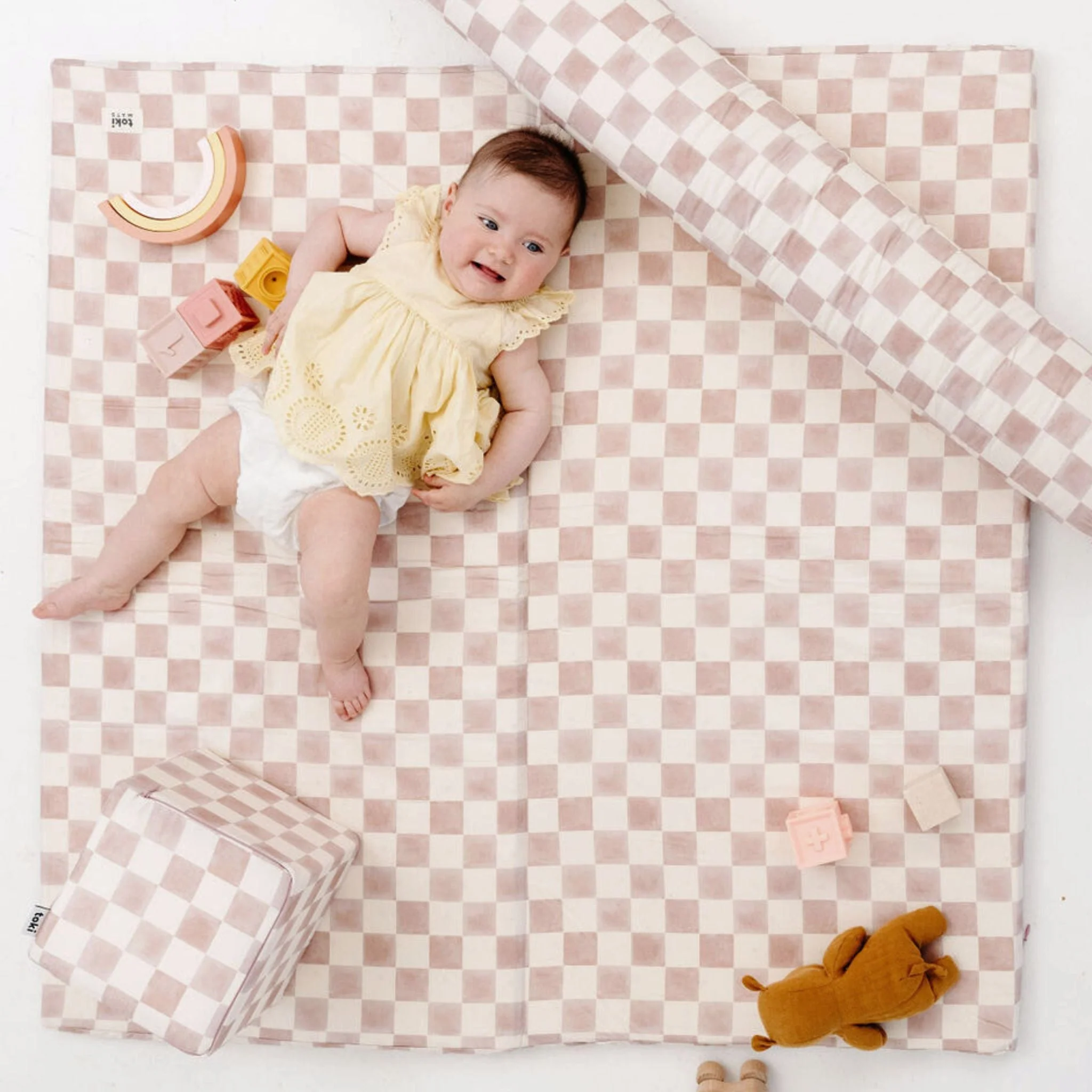 Toki Kids Checker Gumdrop Organic Cotton Cover - Image 3