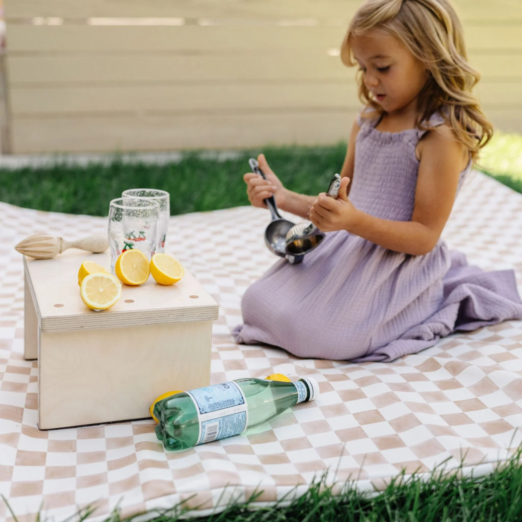 Toki Kids Checker Gumdrop Vegan Leather Mat - Image 12