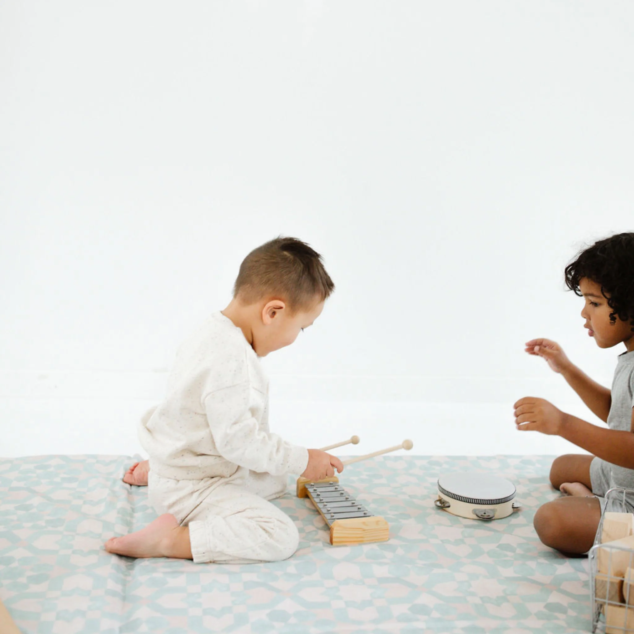 Toki Mats Padded Play Mat, Green Tile Mat - Image 15