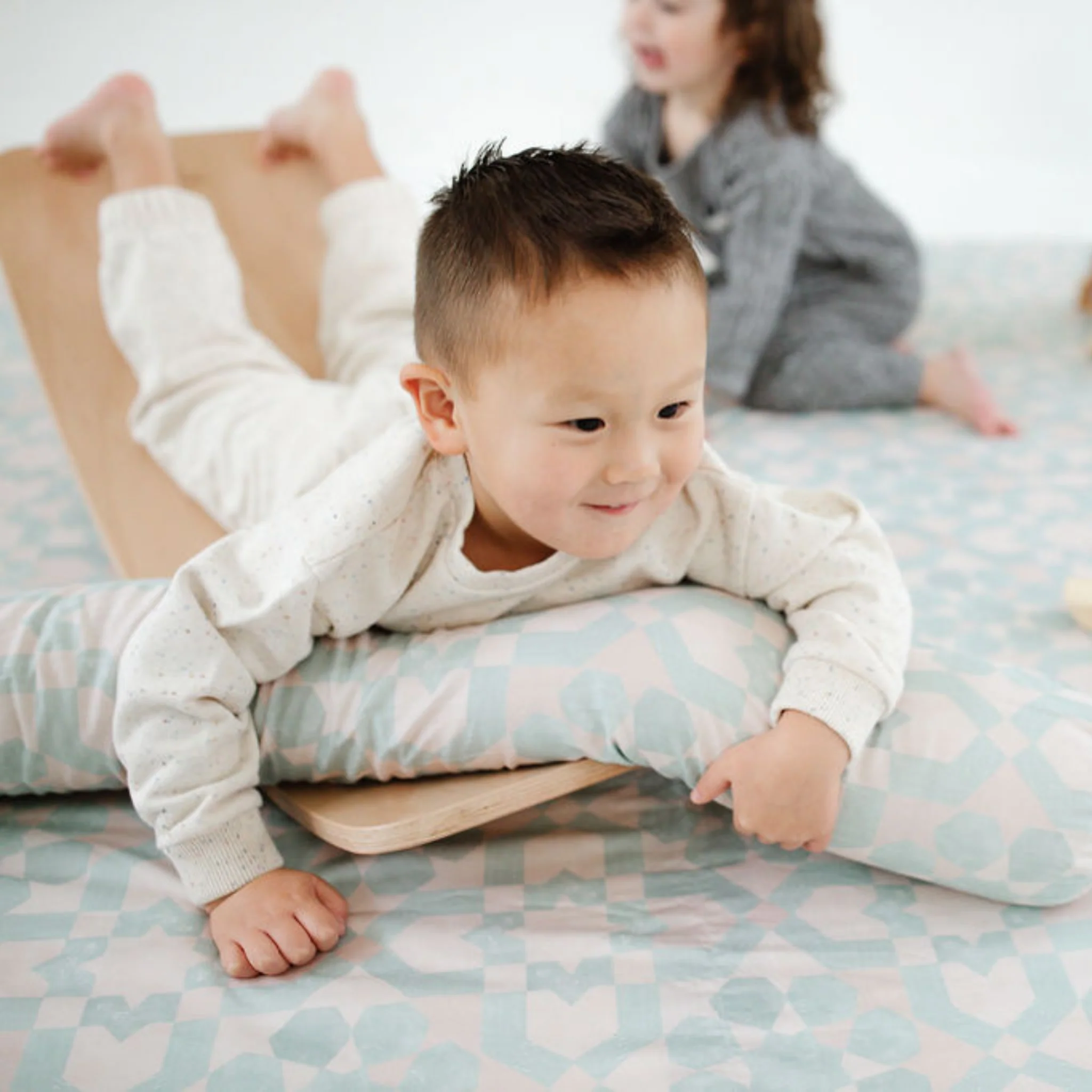 Toki Mats Padded Play Mat, Green Tile Mat - Image 9