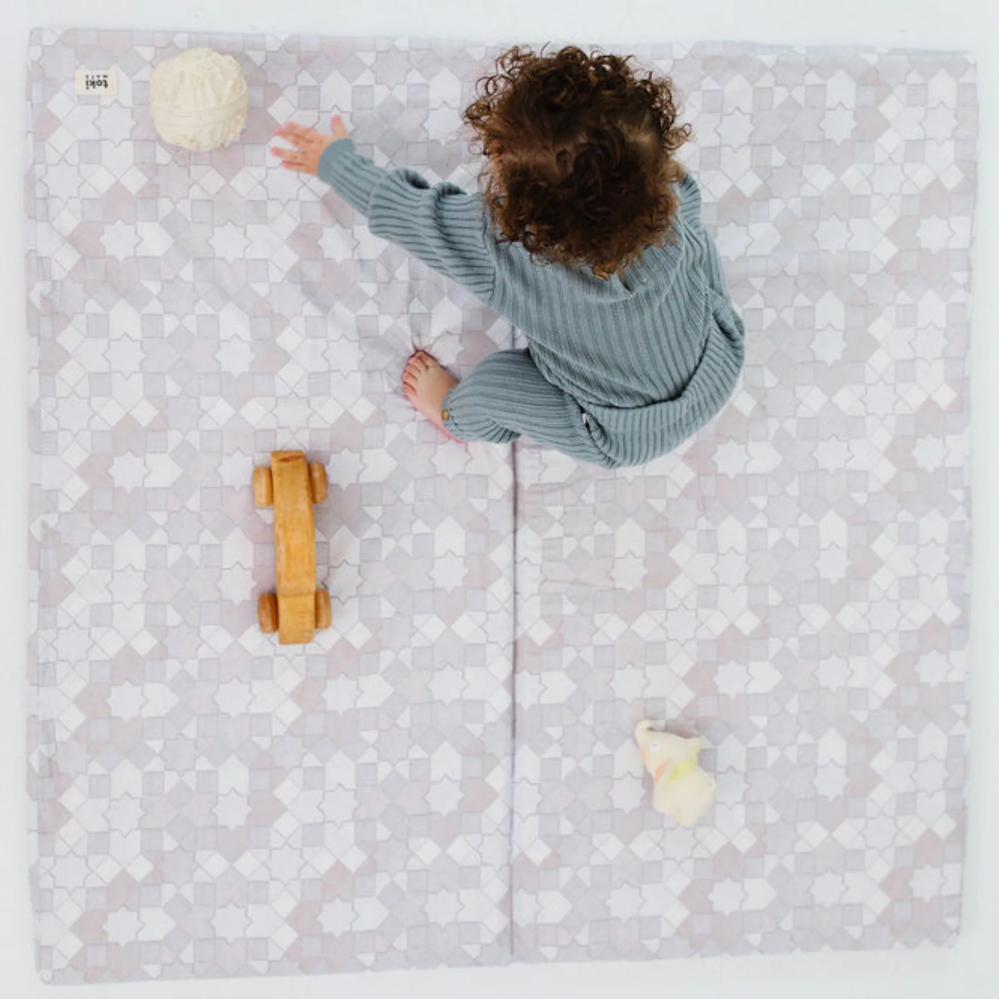 Toki Mats Padded Play Mat, Grey Mosaic Mat, Multiple Sizes - Image 32