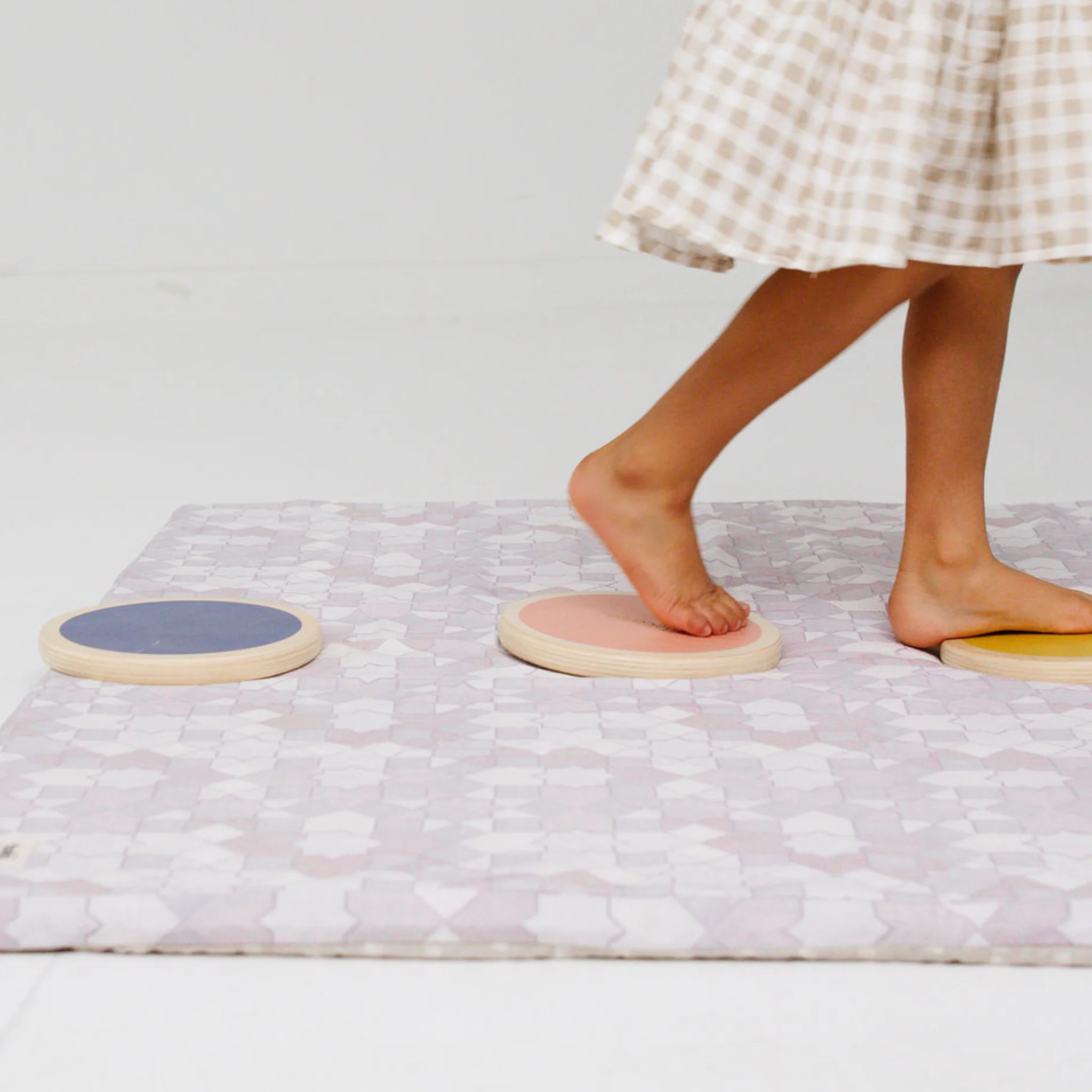 Toki Mats Padded Play Mat, Grey Mosaic Mat, Multiple Sizes - Image 6