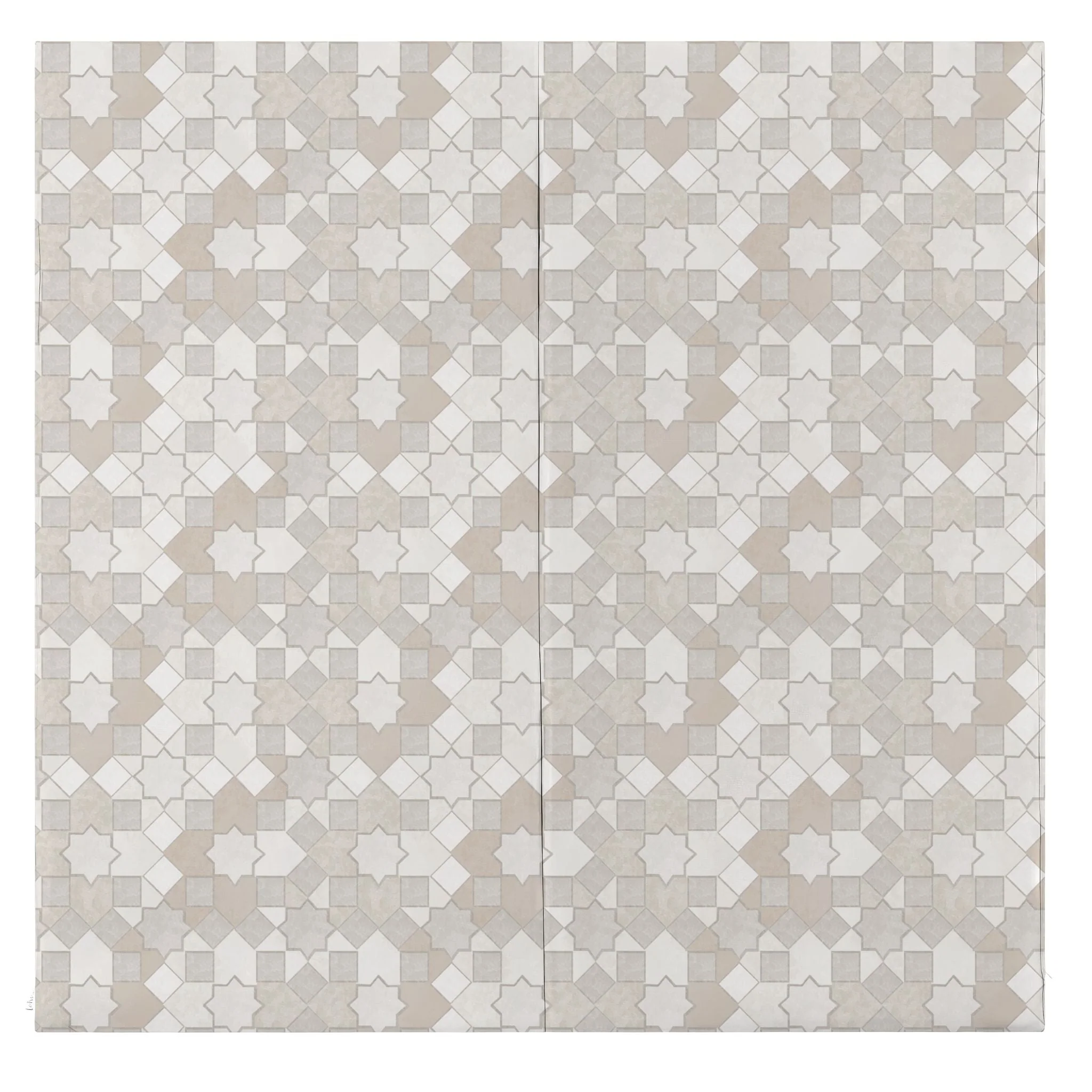 Toki Kids Grey Mosaic Vegan Leather Mat - Image 2