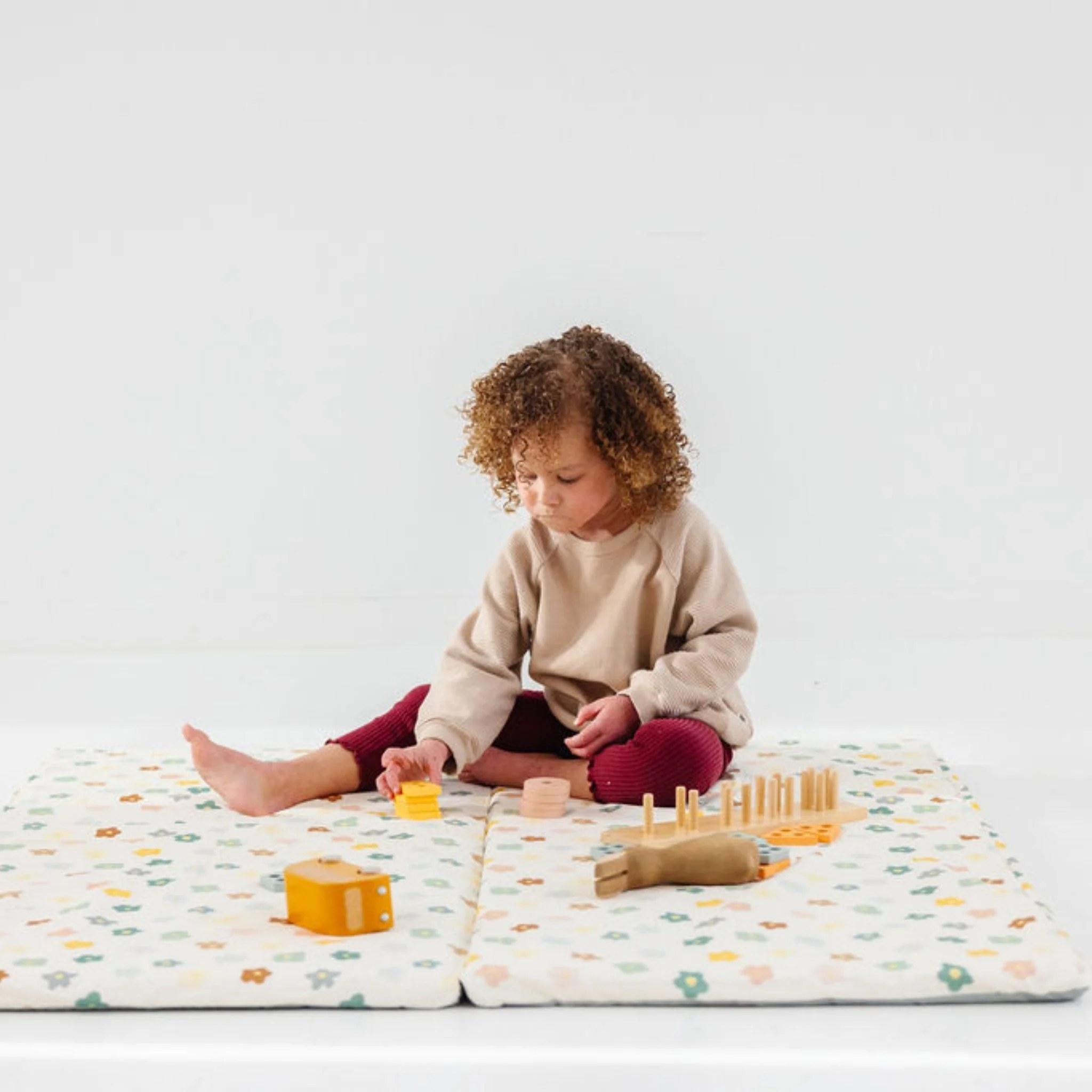 Toki Kids Playful Posies Organic Cotton Mat - Image 2