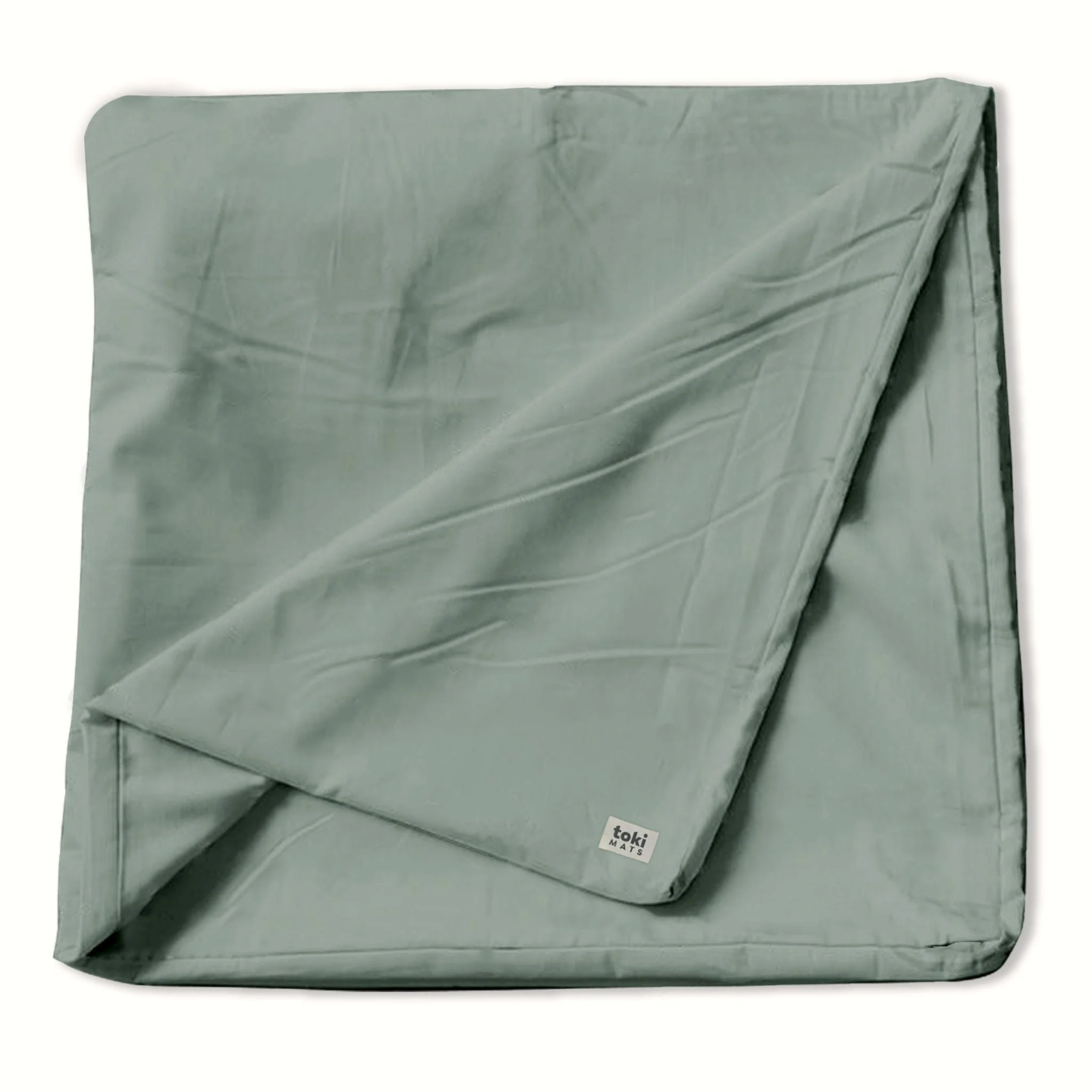 Toki Mats Padded Play Mat Cover, Sage Jersey Cover - Image 2