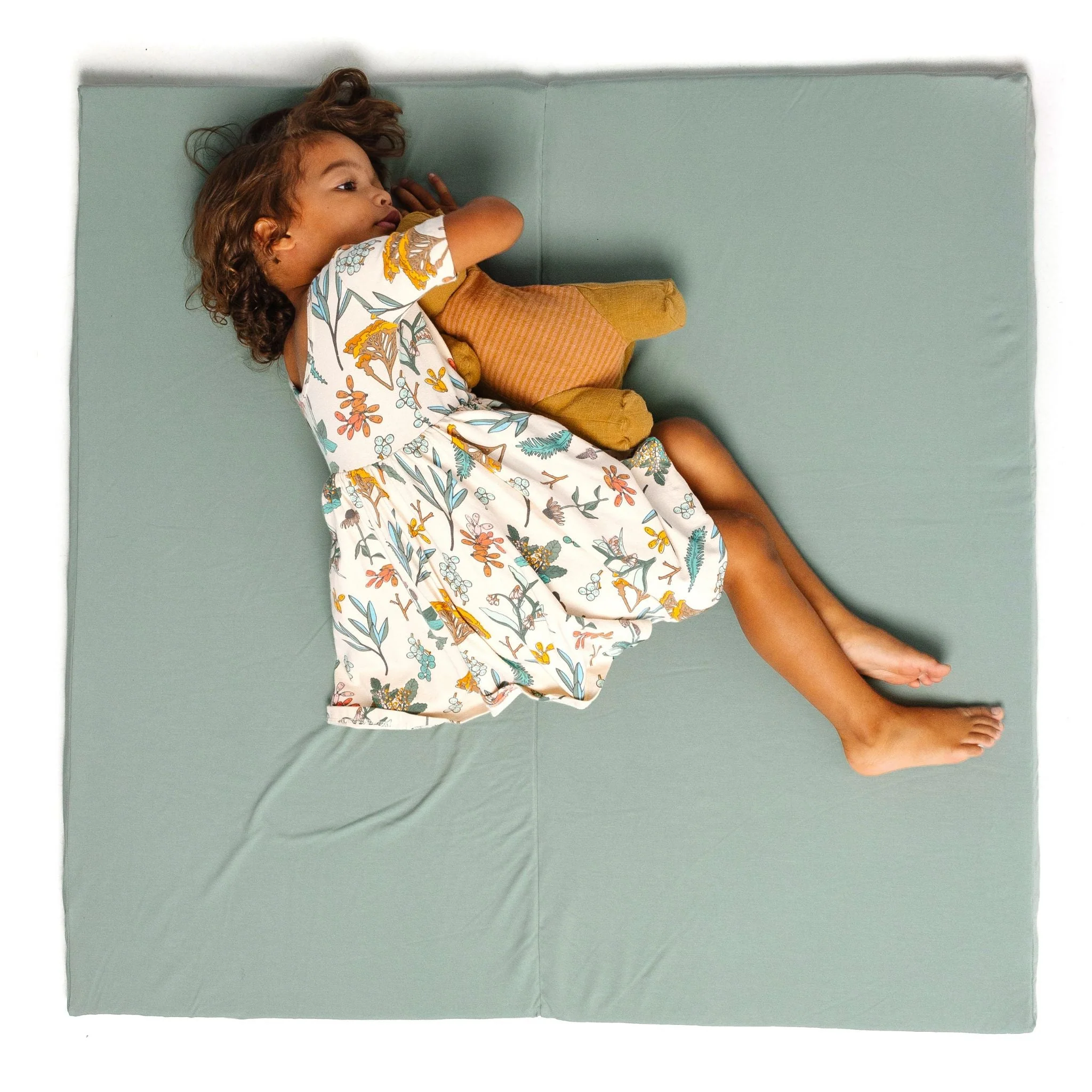 Toki Mats Padded Play Mat Cover, Sage Jersey Cover - Image 6