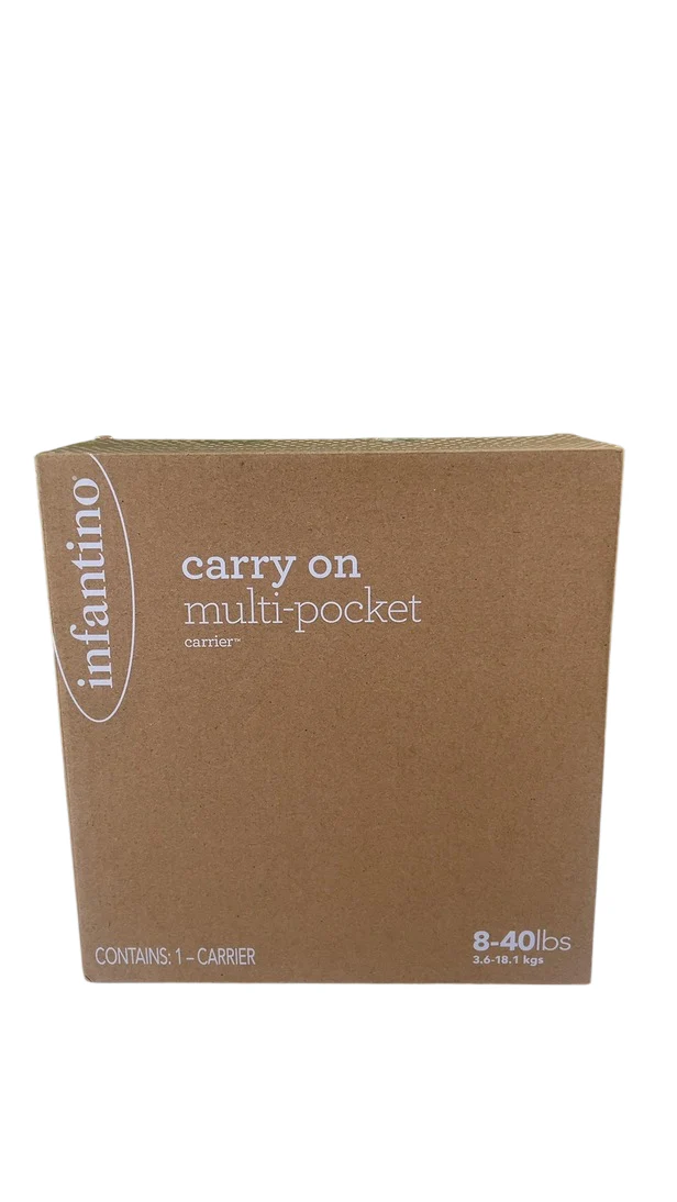 Infantino Carry On Multi Pocket Carrier, Grey - Image 2