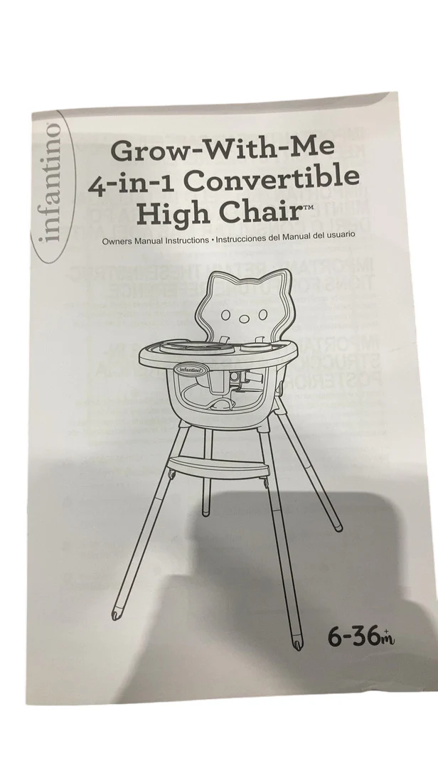 Infantino Grow-with-Me 4-in-1 Convertible High Chair, Husky - Image 8