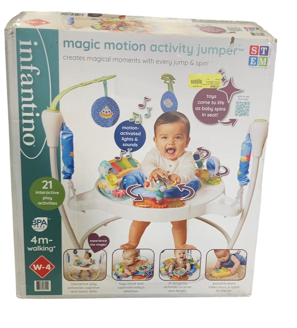 Infantino Magic Motion Activity Jumper, Space Explorers - Image 2