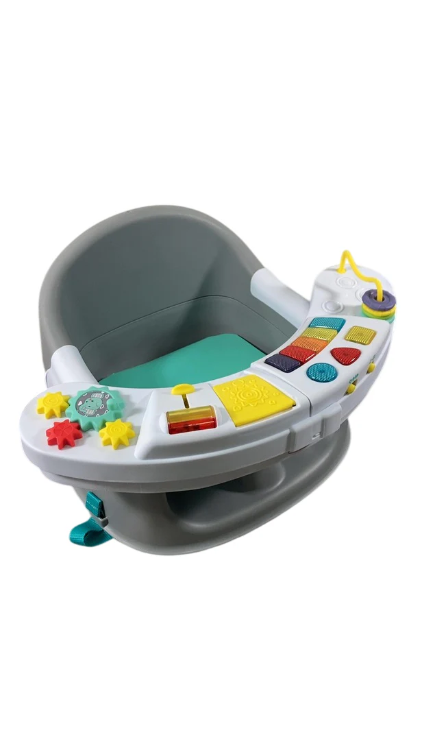 Infantino Music & Lights 3-in-1 Discovery Booster, Teal - Image 2