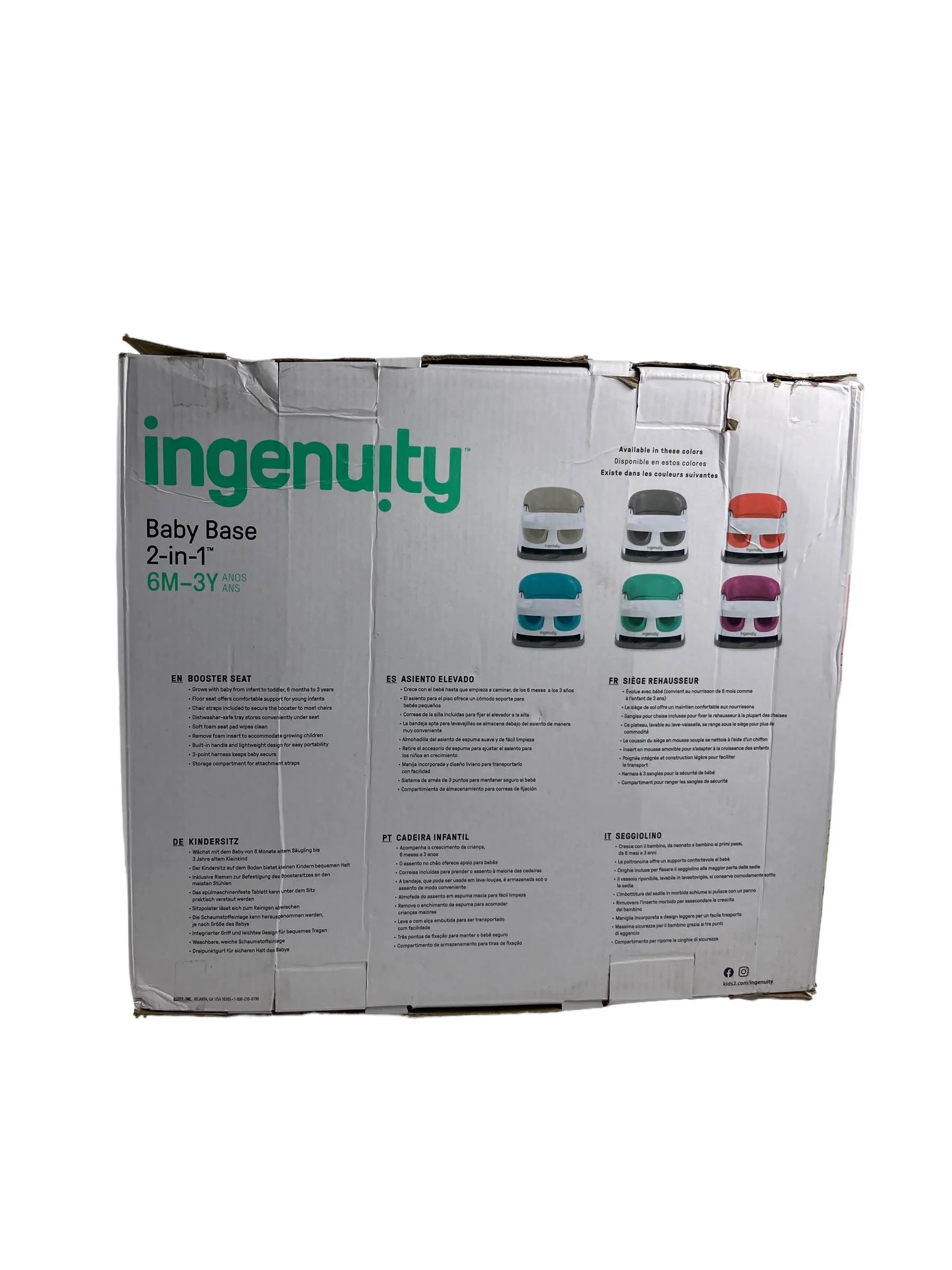 Ingenuity Baby Base 2-in-1 Booster Seat, Cashmere - Image 4