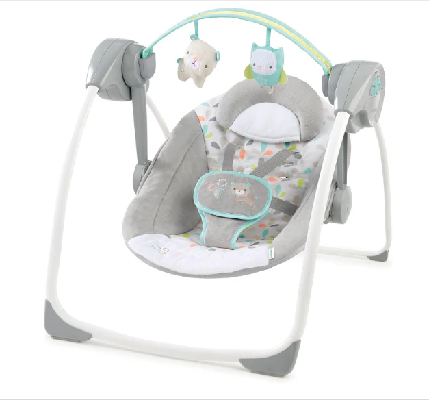 Ingenuity Comfort 2 Go Compact Portable Baby Swing, Fanciful Forest
