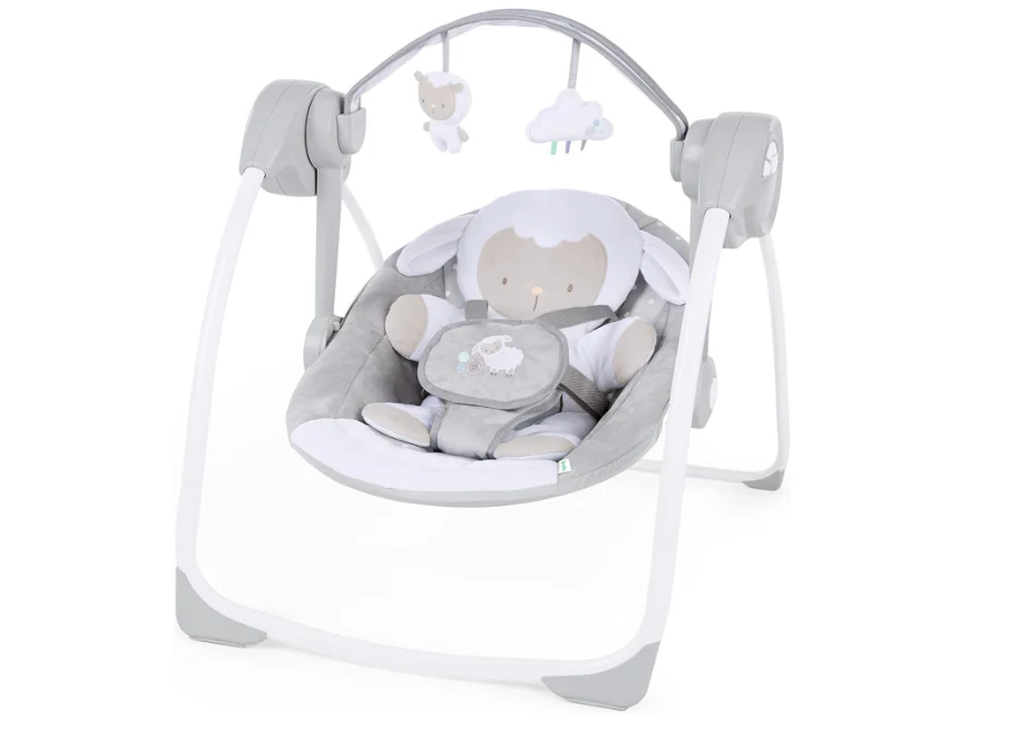 Ingenuity Comfort To Go Portable Swing, Cuddle Lamb