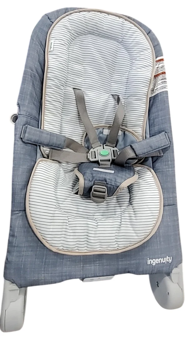 Ingenuity Happy Belly Rock-to-Bounce Massage Seat, Chambray - Image 2