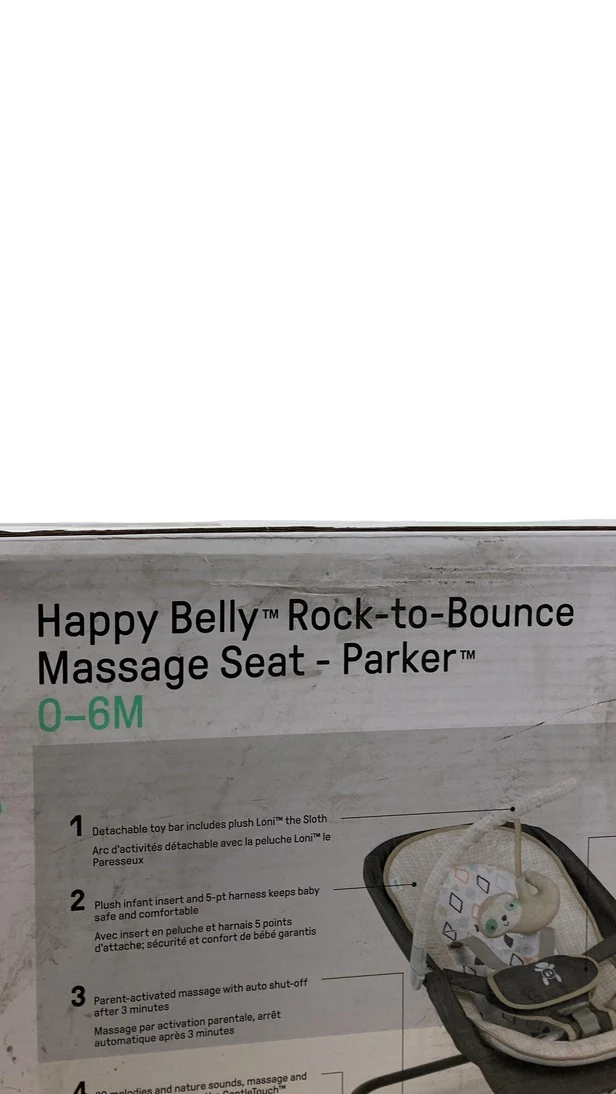 Ingenuity Happy Belly Rock-to-Bounce Massage Seat, Parker - Image 4