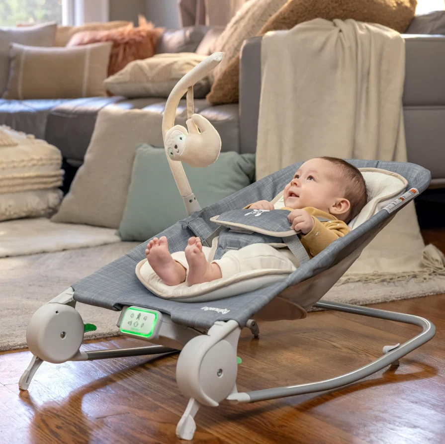 Ingenuity Happy Belly Rock-to-Bounce Massage Seat, Parker - Image 2