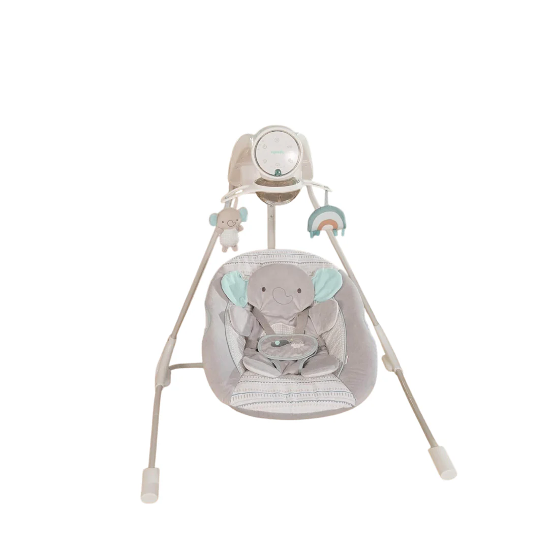 Ingenuity InLighten Soothing Swing, Van Elephant - Image 2