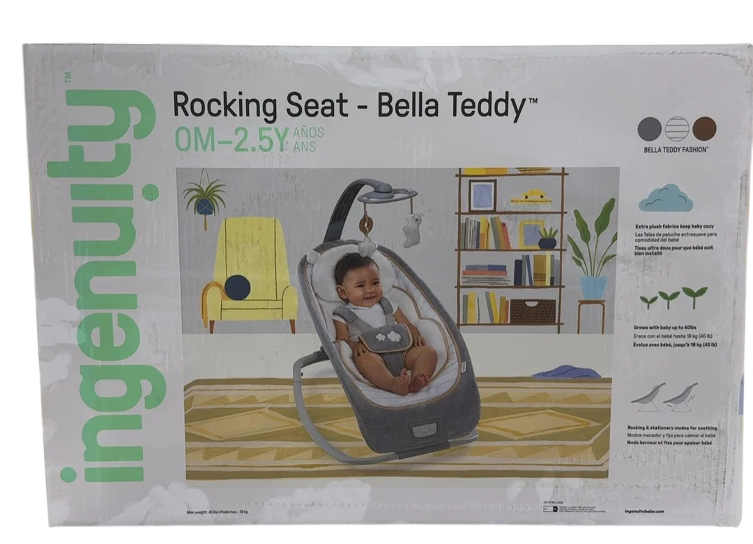 Ingenuity Rocking Seat, Bella Teddy - Image 3