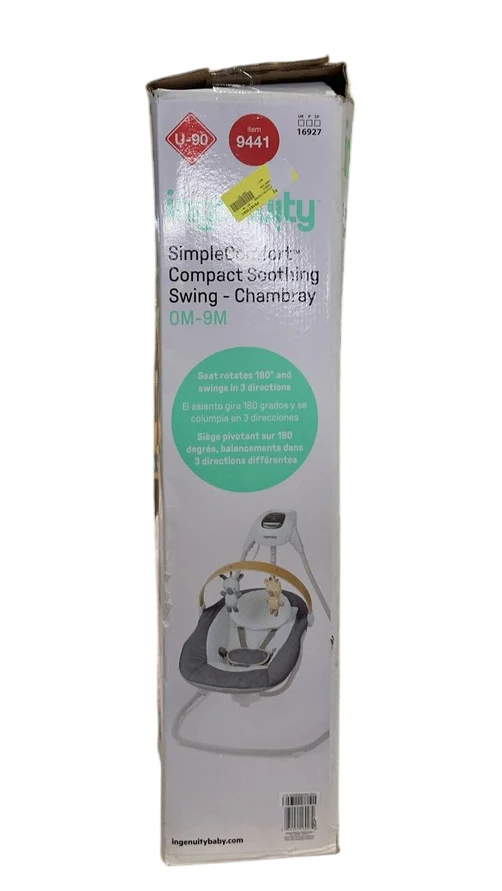 Ingenuity Simple Comfort 2-in-1 Swing Rocker, Chambray - Image 7
