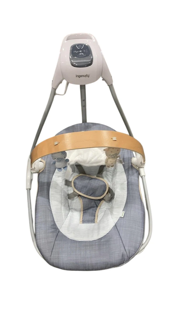 Ingenuity Simple Comfort 2-in-1 Swing Rocker, Chambray - Image 2