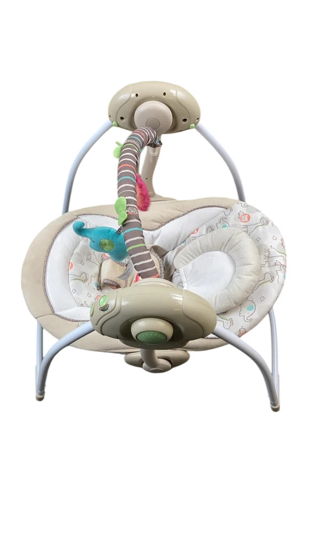Ingenuity Soothe N Delight Portable Swing, Cozy Kingdom - Image 4