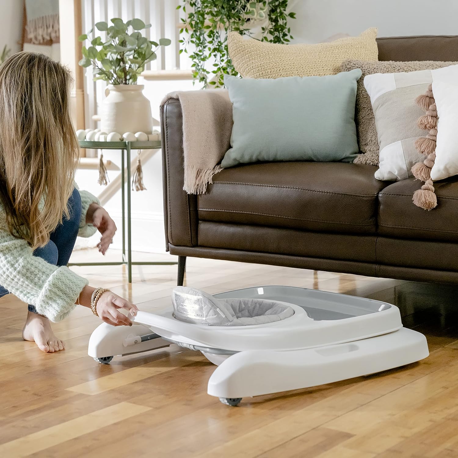 Ingenuity Step & Sprout 3-in-1 Foldable Activity Walker, First Forest - Image 4