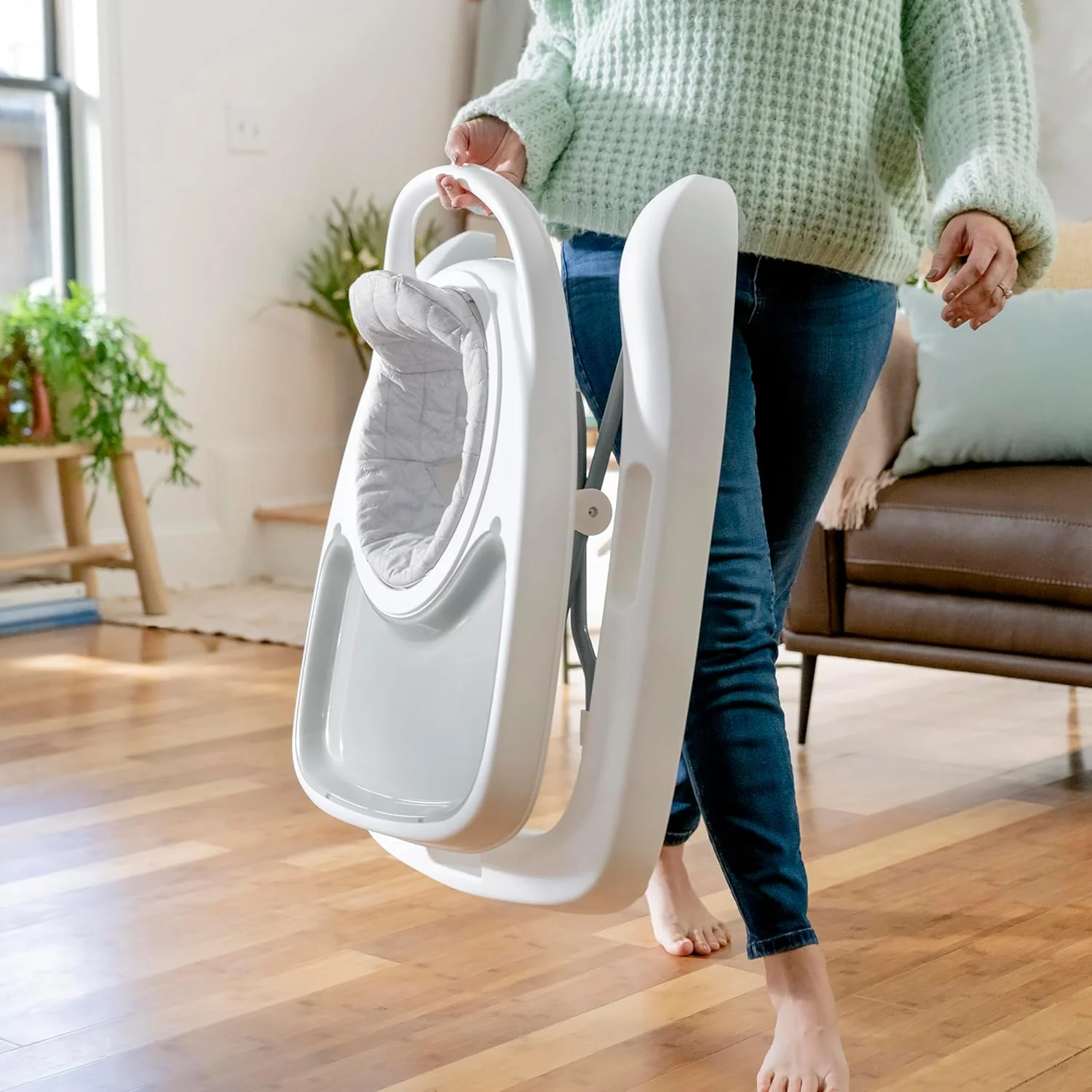 Ingenuity Step & Sprout 3-in-1 Foldable Activity Walker, First Forest - Image 5