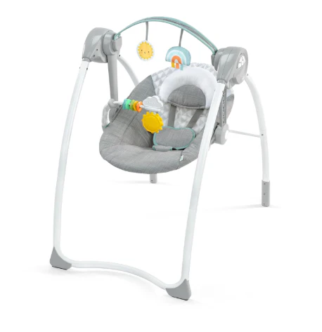 Ingenuity Sun Valley Milestone Baby Swing, Grey