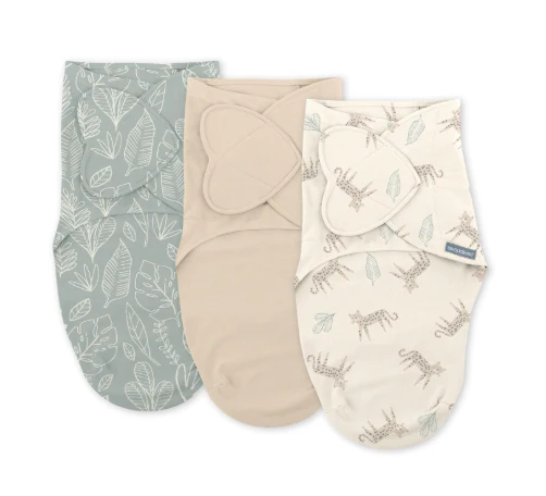 Ingenuity SwaddleMe Monogram Collection Swaddle, 0-3 Months, Born Free