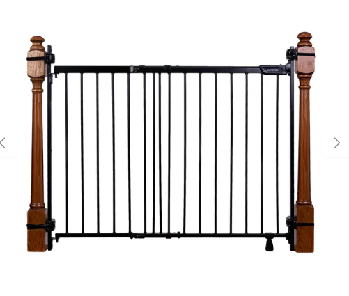 Ingenuity The Stairway+ 46W Series Pet and Baby Gate, Black