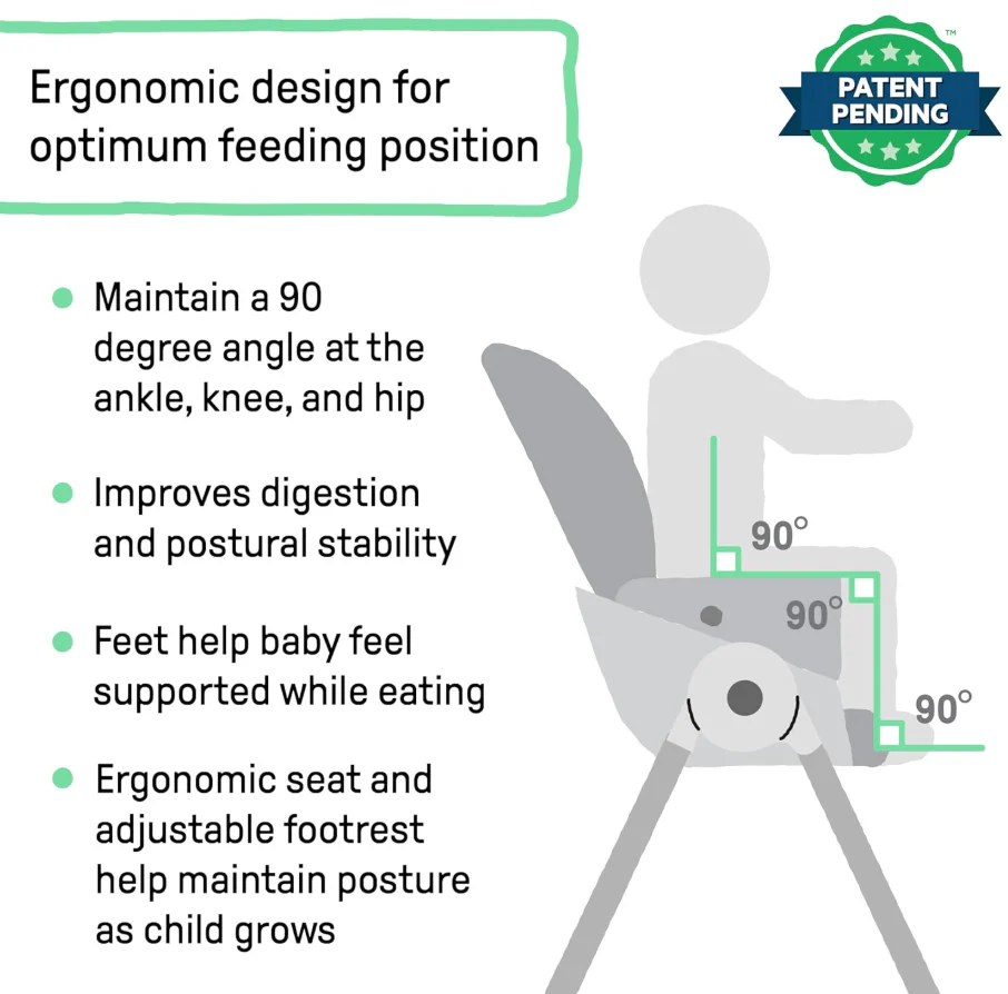 Ingenuity Trio Foldaway 6-in-1 High Chair, Quill - Image 4