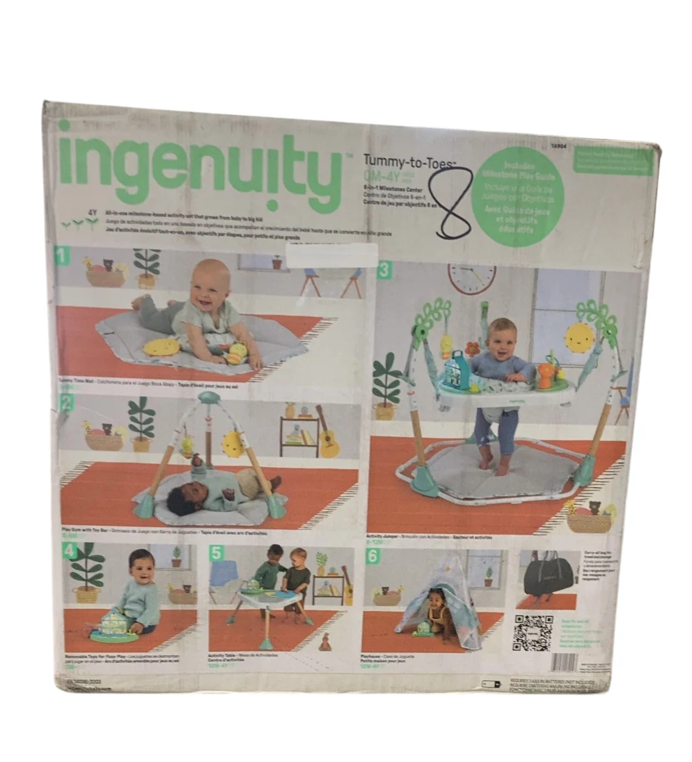 Ingenuity Tummy-to-Toes Play Gym, 6-in-1 Milestone Center
