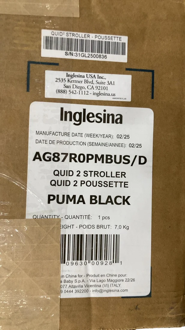 Inglesina Quid 2 Stroller, 2025, Puma Black - Image 8