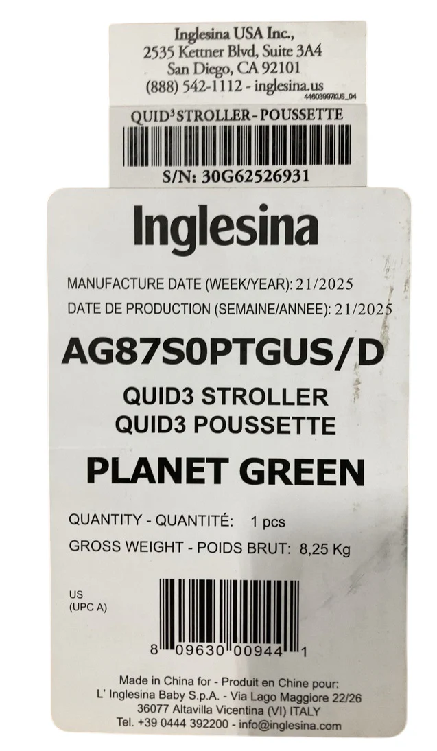 Inglesina Quid 3 Stroller, 2025, Planet Green - Image 3