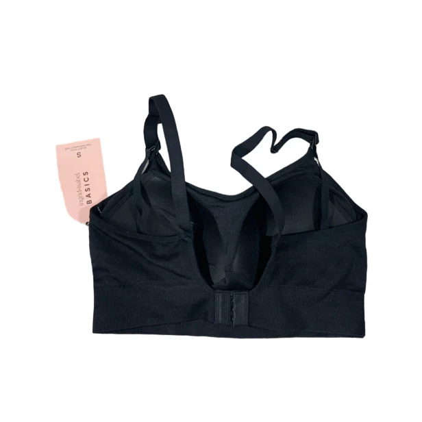 Ingrid & Isabel Drop Cup Nursing Bra, Black, Small - Image 2