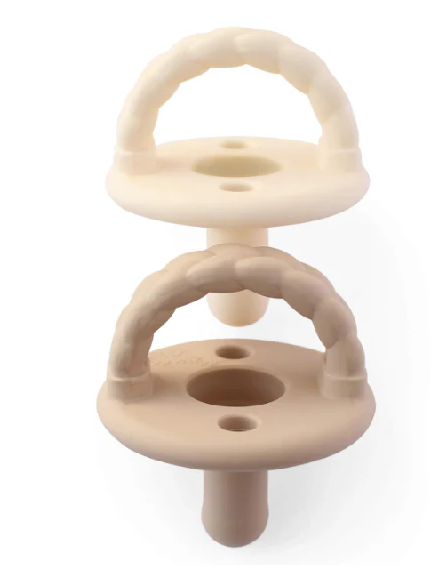 Itzy Ritzy 2-Pack Sweetie Soother, Buttercream and Toast