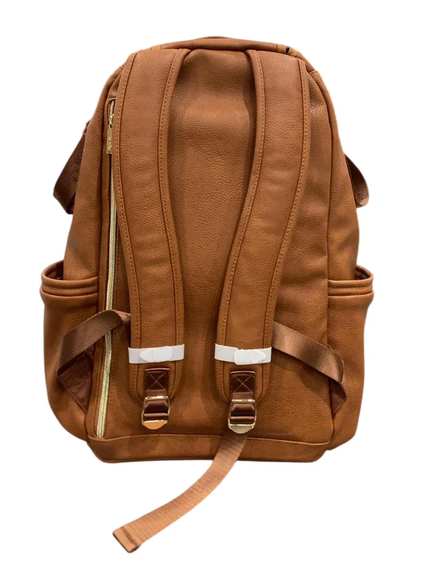Itzy Ritzy Boss Plus Backpack Diaper Bag, Cognac - Image 3